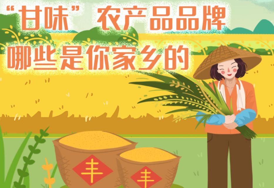 一圖帶你了解“甘味”農(nóng)產(chǎn)品品牌 ，哪些是你家鄉(xiāng)的？