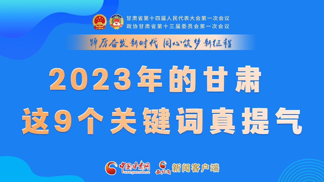 海報|2023年的甘肅 這9個關鍵詞真提氣！