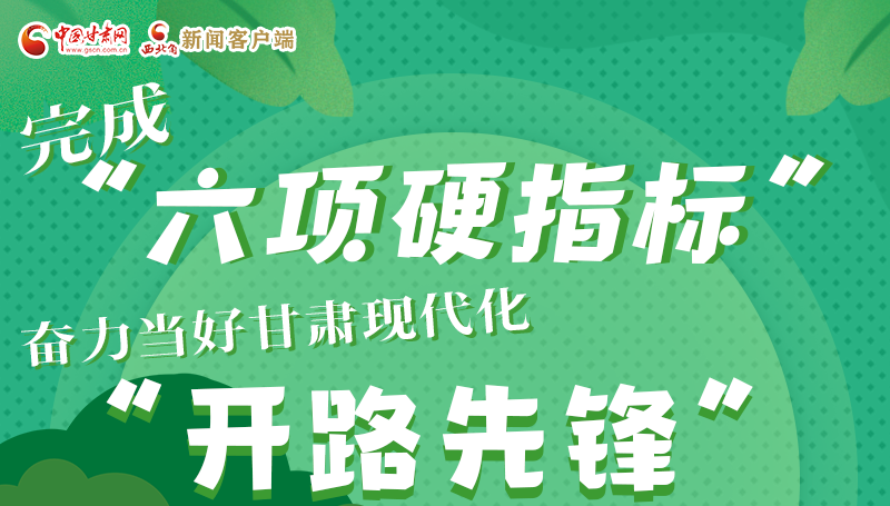 圖解|完成“六項硬指標”奮力當(dāng)好甘肅現(xiàn)代化“開路先鋒”